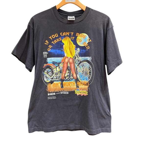 Vintage 90s Harley Easy Riders Rodeo 1994 Motorcycle Graphic Tee Shirt Size XL - Picture 1 of 8